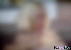 dazzling european gets spermed in classy doggystyle with monster cock