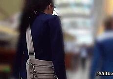 czech teen 18+ie is seduced in the mall and drilled in pov