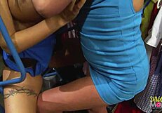 blonde milf asks, ready for group sex in the closet?