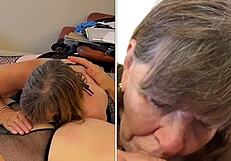 Conversational-Neutral deep throating mature granny carmen in wild homemade action