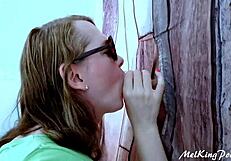 Blond Mature Milks Monster Cock At Gloryhole