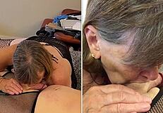 Conversational-Neutral deep throating mature granny carmen in wild homemade action