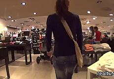 czech teen 18+ie is seduced in the mall and drilled in pov