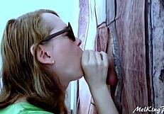 Blond Mature Milks Monster Cock At Gloryhole