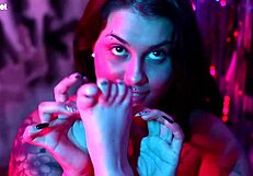 Lesbian foot fetish featuring rotten venus and nath