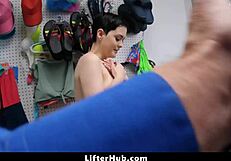 Officer Catches Teen Stealing Vibrator And Fucks Her Bent Over In The Garage!