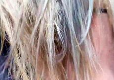 Cars honked as I fucked her ass outdoors.