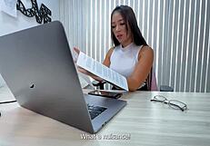 big booty latina daniela andrea gets punished by her boss in the garage