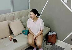 I'm home alone masturbating when my stepdad shows up and fucks me