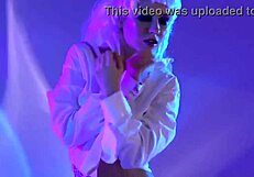 Natalia andreeva undressing in beautiful striptease, cutely ripping clothes off