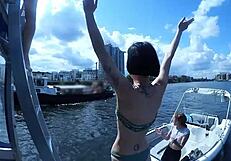 Maria Fucks Huge Dildo In Bath