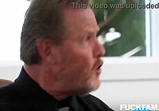 Rival Stepsisters Gal & Aubree Suck and Fuck Elias to Family Peace