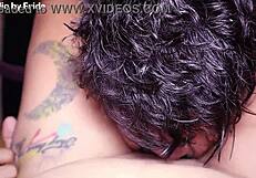 i give oral to sexy mexican frida, she cums hard