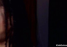 Ebony Journalist Bound In Rough Threesome BDSM