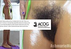 oiling up my body and wondering about shaving