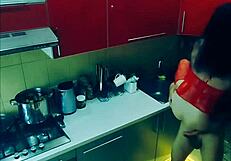 beautiful wife says, 'lick me rough in the kitchen'