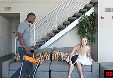 Slutty landlord collects rent with bbc.