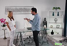 Busty blonde masseuse craves dick, delivers wet nuru massage, then hardcore fuck - Tommy Pistol Summer Vixen