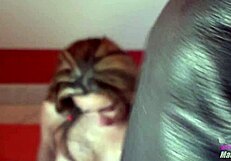 behind the scenes look at michelle de nere preparing for spermaparty in the backroom