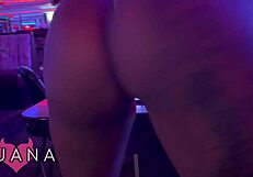 fat girl dancing with tattooed big ass striptease