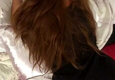 she gets on all fours for the computer guy with sex toy