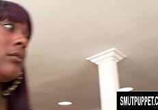 Ebony girls Coffee Brown and Natalie Evans muff dive thick black rod. They share in hardcore threesome.