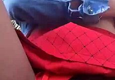 Latina Flashes Hairy Pussy in Park