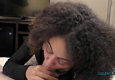 Kingsley's Irresistible Blowjob Teasing Big Tits and Cum in Mouth