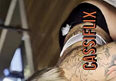 Blonde Latina Rides Big Black Cock