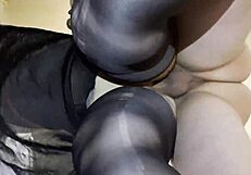 Having sex in the kitchen with my fat girlfriend in doggy style