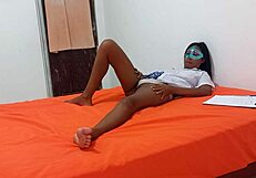 mexican student skips class for homemade tit show