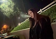 hey, wanna watch artemisia love smoke solo outdoors in a steamy session?