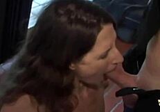 Her husband is looking for some excitement and puts her in a wife sharing gangbang