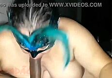 she asks, 'want me to suck your dick with my big tits?'