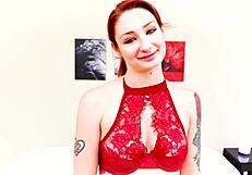 Violet Monroe deepthroats big cock pov and swallows cum