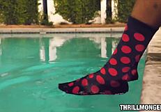 OHSHETRIPPIN ABBY ADAMS BLONDE TEEN 18+ CREAMS ON BIG BLACK COCK WITH CLOTHES RIPPED