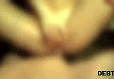 young debtor shows collector her real squirt in outdoor sex