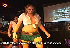 Bored Housewives Unleash In Wet T-Shirt Contest