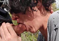 Blowjob In The Woods