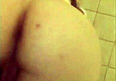 Babe's Shaved Wet Pussy Gets Soaked In Hotel Shower Bathing