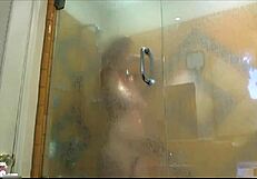 jelena jensen steps out of the shower and shakes her big natural tits seductively