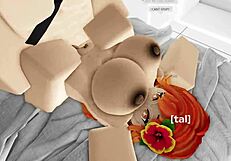 Cute Roblox Girl Explores Pussy In Game