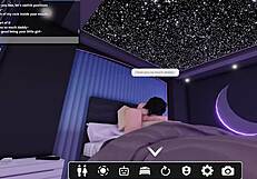 Submissive throat goat eagerly gives head to a cock in Roblox.