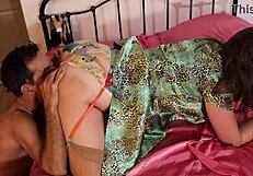 omg, this french amateur lingerie sex is so hot, tight dress, stockings, rimming, deepthroat, cumshot!