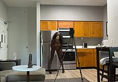 Lola Black sexy live licking lollipop backstage