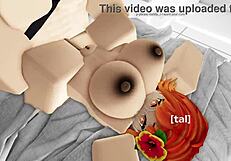 Cute Roblox Girl Explores Pussy In Game