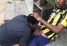 Outdoor adventure turns unexpected for curvy babe