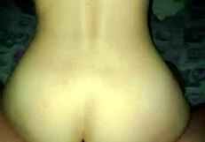 Young European redhead stepsister sneaks in to ride stepbrother's cock at night.