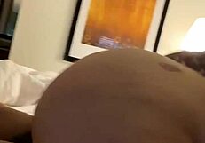 Big Booty White Girl Riding Monster Black Cock Until He Cums