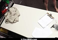 i caught that milf stealing lingerie and punished her ass